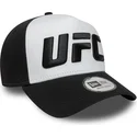 new-era-curved-brim-a-frame-core-ufc-ultimate-fighting-championship-white-and-black-cap