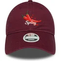new-era-curved-brim-women-9twenty-phrase-spicy-maroon-adjustable-cap
