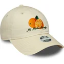 new-era-curved-brim-women-9twenty-phrase-mi-media-naranja-beige-adjustable-cap