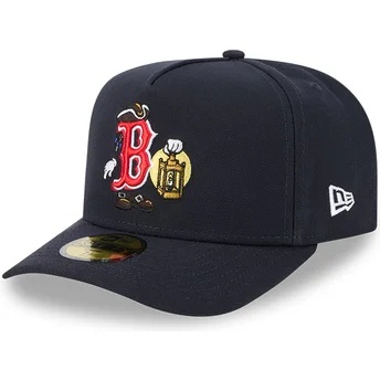 New Era Curved Brim 59FIFTY A Frame Cartoon Boston Red...