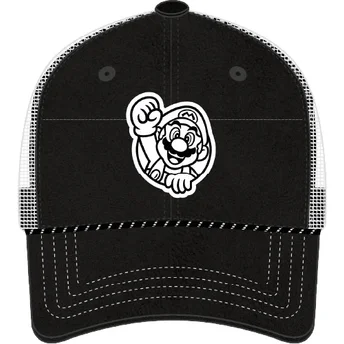 Capslab Mario SMB2 NIG Super Mario Bros. Black Trucker Hat