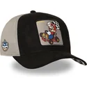 capslab-mario-kart-smk3-che-super-mario-bros-black-and-grey-trucker-hat