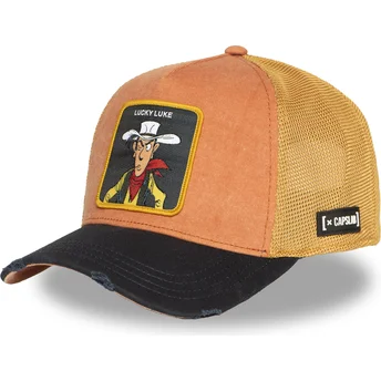 Capslab Lucky Luke LCK2 LOB Orange and Black Trucker Hat