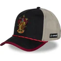 capslab-gryffindor-hp3-gry-harry-potter-black-and-beige-trucker-hat