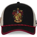 capslab-gryffindor-hp3-gry-harry-potter-black-and-beige-trucker-hat
