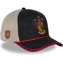 capslab-gryffindor-hp3-gry-harry-potter-black-and-beige-trucker-hat