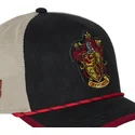 capslab-gryffindor-hp3-gry-harry-potter-black-and-beige-trucker-hat
