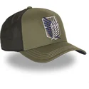capslab-survey-corps-aot2-sco-attack-on-titan-green-and-black-trucker-hat
