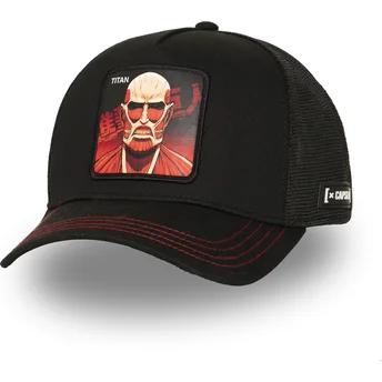 Capslab Colossal Titan AOT2 TIT Attack On Titan Black Trucker Hat