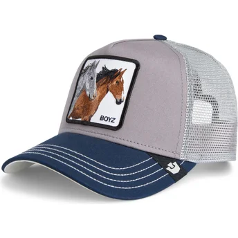Goorin Bros. Horse The Boyz Sport The Farm Grey and Blue Trucker Hat