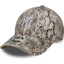 new-era-curved-brim-women-9forty-snake-new-york-yankees-mlb-grey-adjustable-cap