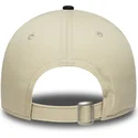 new-era-curved-brim-youth-9twenty-mascot-beige-and-navy-blue-adjustable-cap