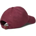 polo-ralph-lauren-curved-brim-maroon-logo-cotton-chino-classic-sport-maroon-adjustable-cap