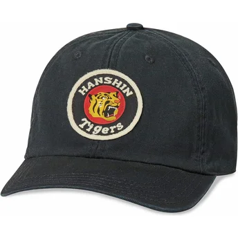 American Needle Curved Brim Hanshin Tigers Hepcat Black Adjustable Cap