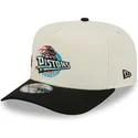 new-era-curved-brim-9fifty-a-frame-precurved-hardwood-classics-detroit-pistons-nba-beige-and-black-snapback-cap