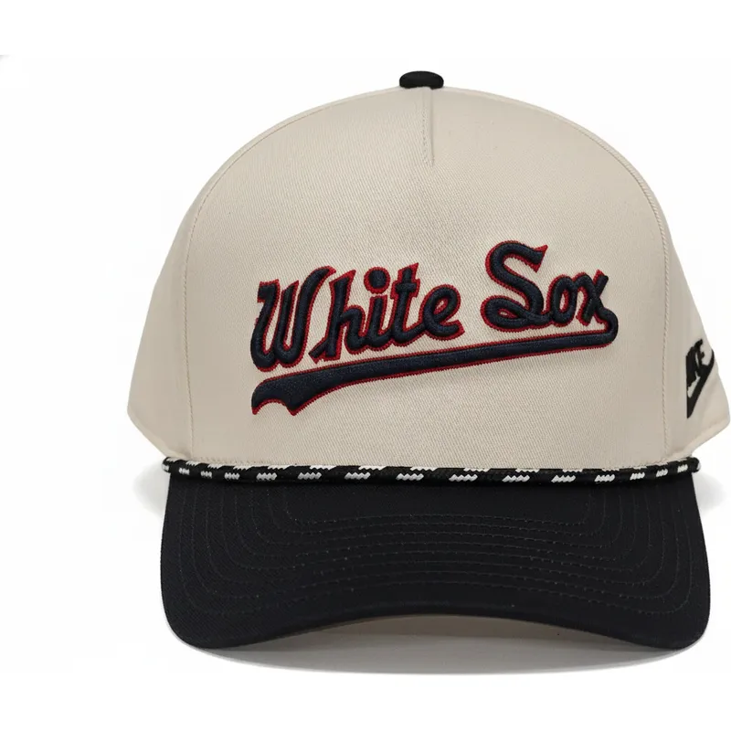 nike-curved-brim-rise-structured-chicago-white-sox-mlb-beige-and-black-snapback-cap