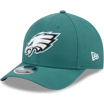 New Era Curved Brim 9FORTY M-Crown Team Philadelphia Eagles NFL Green Snapback Cap