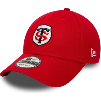 New Era Curved Brim 9FORTY Core Stade Toulousain Top 14 Red Adjustable Cap
