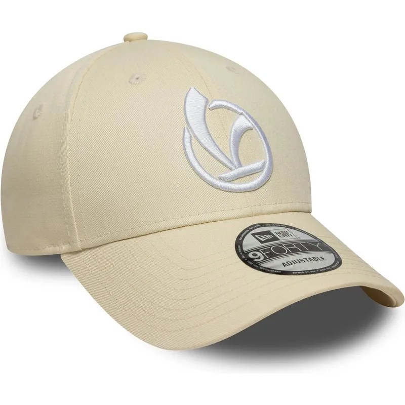 new-era-curved-brim-9forty-essential-vespa-piaggio-beige-adjustable-cap