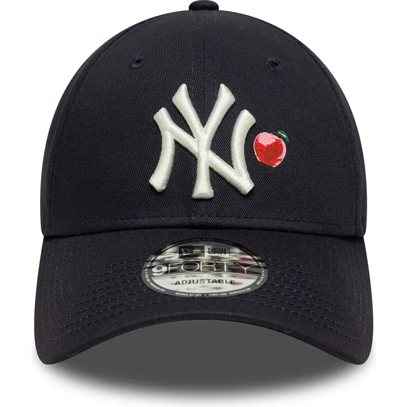 new-era-curved-brim-9forty-fruit-icon-new-york-yankees-mlb-navy-blue-adjustable-cap