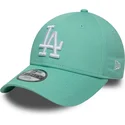 new-era-curved-brim-youth-9forty-league-essential-los-angeles-dodgers-mlb-green-adjustable-cap
