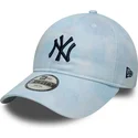 new-era-curved-brim-youth-9twenty-tie-dye-new-york-yankees-mlb-blue-adjustable-cap