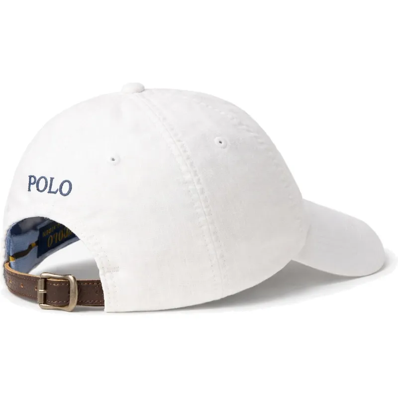 polo-ralph-lauren-curved-brim-linen-white-adjustable-cap