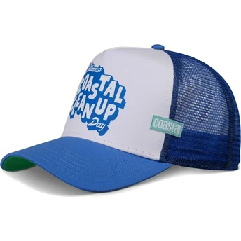 Coastal Clean Up Day HFT Blue and White Trucker Hat