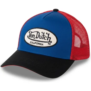 Von Dutch TERRY14 Blue, Red and Black Trucker Hat