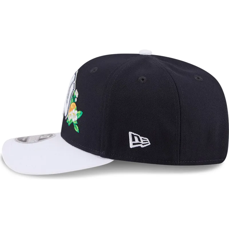 new-era-curved-brim-9seventy-stretch-snap-flower-new-york-yankees-mlb-navy-blue-snapback-cap