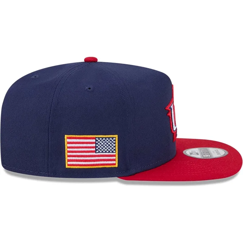 new-era-flat-brim-9fifty-a-frame-usa-2026-world-baseball-classic-navy-blue-and-red-snapback-cap