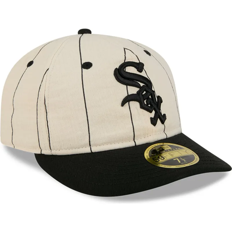 new-era-flat-brim-59fifty-retro-crown-linen-chicago-white-sox-mlb-beige-fitted-cap