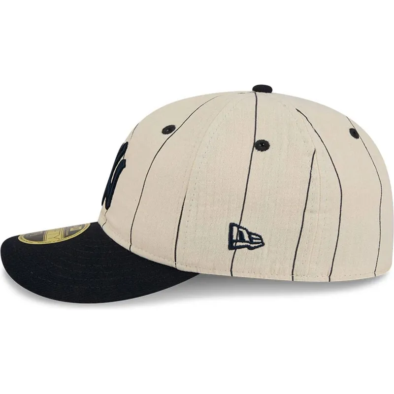 new-era-curved-brim-59fifty-retro-crown-linen-new-york-yankees-mlb-beige-fitted-cap