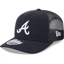 new-era-9seventy-stretch-snap-evergreen-atlanta-braves-mlb-navy-blue-trucker-hat