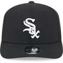 new-era-9seventy-stretch-snap-evergreen-chicago-white-sox-mlb-black-trucker-hat