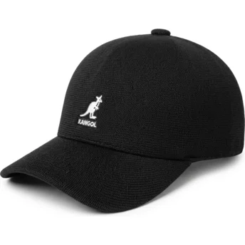 Kangol Curved Brim Bamboo Adj Spacecap Black Adjustable Cap