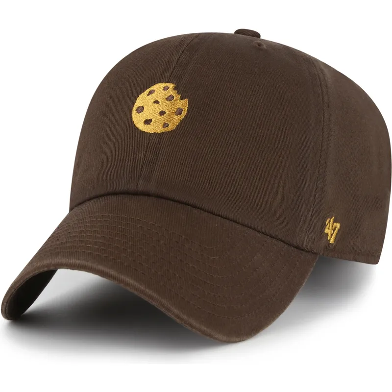 47 Brand Curved Brim Cookie Clean Up Food Base Runner Icon Brown