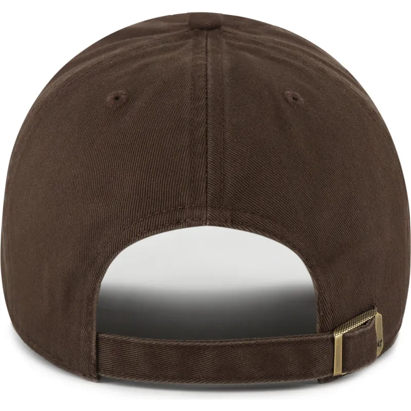47-brand-curved-brim-cookie-clean-up-food-base-runner-icon-brown-adjustable-cap