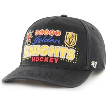 47 Brand Curved Brim Hitch RF Charlton Vegas Golden Knights NHL Black Snapback Cap