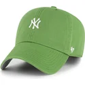 47-brand-curved-brim-clean-up-base-runner-fatigue-green-new-york-yankees-mlb-green-adjustable-cap