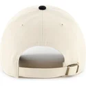 47-brand-curved-brim-clean-up-two-tone-no-loop-label-new-york-yankees-mlb-beige-and-black-adjustable-cap