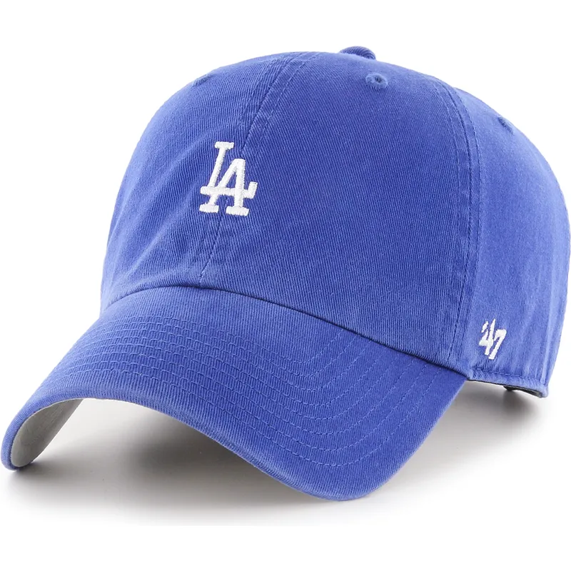 47-brand-curved-brim-clean-up-base-runner-los-angeles-dodgers-mlb-blue-adjustable-cap
