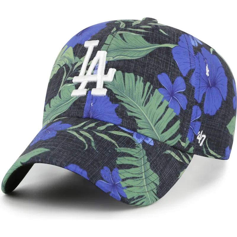 47-brand-curved-brim-clean-up-beach-side-los-angeles-dodgers-mlb-multicolor-adjustable-cap