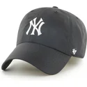 47-brand-curved-brim-clean-up-brrr-new-york-yankees-mlb-black-adjustable-cap