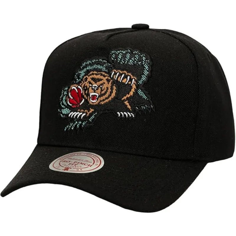 mitchell-ness-curved-brim-tilted-pro-vancouver-grizzlies-nba-black-snapback-cap