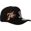 mitchell-ness-curved-brim-busted-pro-philadelphia-76ers-nba-black-snapback-cap