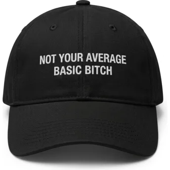 Pica Pica Curved Brim Not Your Average Basic Bitch Black Adjustable Cap