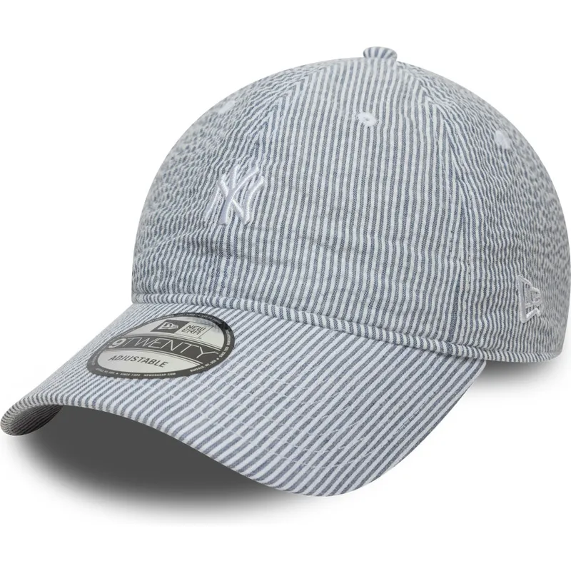 new-era-curved-brim-9twenty-seersucker-new-york-yankees-mlb-navy-blue-adjustable-cap