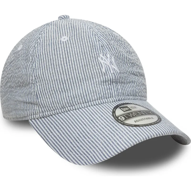 new-era-curved-brim-9twenty-seersucker-new-york-yankees-mlb-navy-blue-adjustable-cap