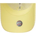 new-era-curved-brim-women-yellow-logo-9twenty-seersucker-new-york-yankees-mlb-yellow-adjustable-cap